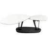 Image de Table basse Franklin effet marbre blanc Kare Design