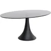 Image de Table Grande Possibilita 180x120cm noire et verre fumé Kare Design