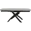 Image de Table à rallonges Twist 180x90cm noire Kare Design