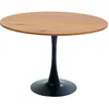 Image de Table Schickeria 110cm chêne et noire Kare Design
