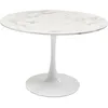 Image de Table Schickeria 110cm effet marbre blanc Kare Design