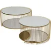 Image de Tables basses Wire Double laiton set de 2 Kare Design
