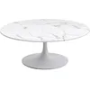 Image de Table basse Schickeria effet marbre blanc 110cm Kare Design