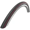 Image de Pneu vélo route Schwalbe Lugano II HS471 Active Line 700x25C (25-622) Noir Rouge Tubetype