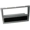 Image de Adaptateur de façade 1-DIN avec vide poche compatible avec Opel Corsa aluminium