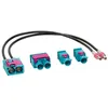 Image de Adaptateur antenne set double FAKRA (f) > 1x double / 2x simple
