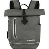 Image de travelite Sac à dos de loisirs gris pour femme et homme - Basics Roll-Up Backpack Plane Anthrazit 109720