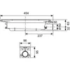 Image de Siphon profil de douche - TECEdrainprofile 673002 - DN50 latéral - Hauteur mini 95mm - Bouchon anti-odeur