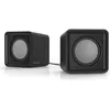 Image de Enceintes 2.0 Speedlink Twoxo - Noir - USB et prise jack 3 5 mm - 24 watts RMS