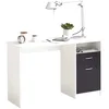 Image de Bureau JACKSON - Décor blanc P/noir - L123 x H76 5 x P50 cm - Fabriqué en Allemagne