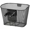 Image de Panier avant vélo KLICKFIX E avec support noir - Charge 7 kg