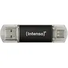 Image de Clé USB - INTENSO - Twist Line - 256 Go - USB 3.2 - 70 Mo/s - USB-C et USB-A