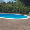 Image de Kit Piscine Enterrable - AQUALUX - Piscine Acier - Ovale - 700 x 350 cm - Hauteur 120cm avec échelle et système filtration