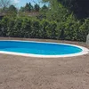 Image de Kit Piscine Enterrable - AQUALUX - Piscine Acier - Ovale - 525 x 320 cm - Hauteur 120cm avec échelle et système filtration