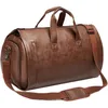 Image de Sac de voyage à vêtementssac de voyage en cuir PU avec compartiment à chaussuressac convertible étanche PZCC