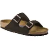 Image de Sandales - BIRKENSTOCK - Arizona Soft Footbed - Daim - Marron - Confort optimal