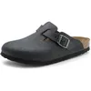 Image de Sabots - Birkenstock - Boston - Cuir huilé - Homme - Noir