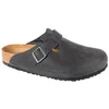 Image de Sabots - Birkenstock - Boston - Cuir huilé - Homme - Noir