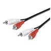 Image de Câble audio stéréo RCA - Connecteur RCA - 2 mètres - Connecteur plaqué or