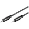 Image de Câble audio Jack 2.5mm mâle/mâle stéréo - Noir - 1.5m