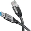Image de Câble Ethernet USB-A 3.0 vers RJ45 - GOOBAY - 2 m - CAT 6 FTP - Connectivité rapide - Noir