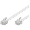 Image de Câble de téléphone - Wentronic - RJ11 4 broches - 3m blanc