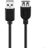 Image de Rallonge de câble USB - goobay - USB 2.0 - 5 m - USB (F) vers USB (M) - Noir