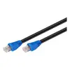 Image de Câble Ethernet RJ45 catégorie 6 U/UTP - 75 m (Bleu et Noir)