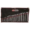 Image de Jeu de 18 clés mixtes métriques - KS TOOLS - 922.0047 - En trousse - 6 à 24 mm - Angle de fourche oeil incliné à 15°