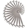 Image de Jeu de 25 clé mixtes - KS TOOLS - 922.0075 - Clés mixtes métriques en trousse - 6 à 34 mm - Angle de fourche 15°