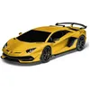 Image de Voiture télécommandée Rastar Lamborghini Aventador SVJ jaune 1:24 pour garçons