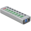 Image de DeLock Hub USB 3.0 à 9 ports avec 1 port USB-A dédié à la charge (5V 2.4A) et 1 port USB-C PD 3.0