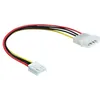 Image de Câble dalimentation Molex 4 broches DeLOCK 83184 - Floppy 4 broches 0.22m