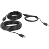 Image de Câble USB - DELOCK - 20m - Double blindage - USB 2.0 - Connecteurs A et B mâles