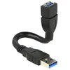 Image de Rallonge de câble USB - DeLOCK - ShapeCable - USB 3.0 - 15 cm - Noir