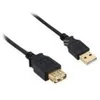Image de Rallonge USB 2.0 - INLINE - Type A mâle/femelle - 2m - Contacts or
