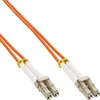 Image de Cordon de raccordement - InLine - 0.5m - OM1 - LC-LC - Orange - Full duplex