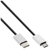 Image de Câble USB - InLine - USB-C (M) vers Micro-USB Type B (M) - 1.5 cm - USB 2.0 - Noir