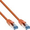 Image de Câble réseau - InLine - 76814O - 15 m - Cat6A S/FTP - Orange sans halogène