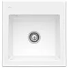 Image de Evier 1 bac VILLEROY ET BOCH Subway 50 S 525 x 51 cm sans egouttoir Blanc CeramicPlus avec vidage manuel