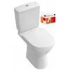 Image de VILLEROY & BOCH - Pack WC O.novo sans bride sur pied - sortie horizontale et abattant Quick Release et Soft Closing - Céramique