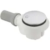 Image de Bonde de douche sortie horizontale VILLEROY & BOCH Tempoplex plus 90mm avec cache chromé