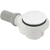 Image de Bonde de douche sortie horizontale VILLEROY & BOCH Tempoplex Plus 90mm avec cache blanc
