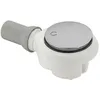 Image de Bonde de douche sortie horizontale VILLEROY & BOCH Tempoplex Plus 90mm avec cache chromé brossé