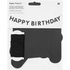 Image de Guirlande Happy Birthday noire 5 m