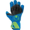 Image de Gants de gardien Uhlsport Aquasoft - bleu/noir/vert - Taille 8