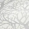 Image de Arbre Branches papier peint blanc et argent - CRÉATION 30094-1