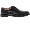 Image de Chaussures à lacets homme Clarks COLI BO N en cuir noir - Richelieu avec pointe et semelle en cuir et caoutchouc
