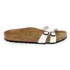 Image de Sandales plates Birkenstock - Femme - ALMERE - Blanc - Boucle - Semelle en caoutchouc