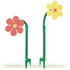 Image de Relaxdays Fleur arroseuse lot de 2 arroseur jardin tuyau arrosage 6 mètres 360°C HxlxP: 105 x 28 x 28 cm rouge/jaune